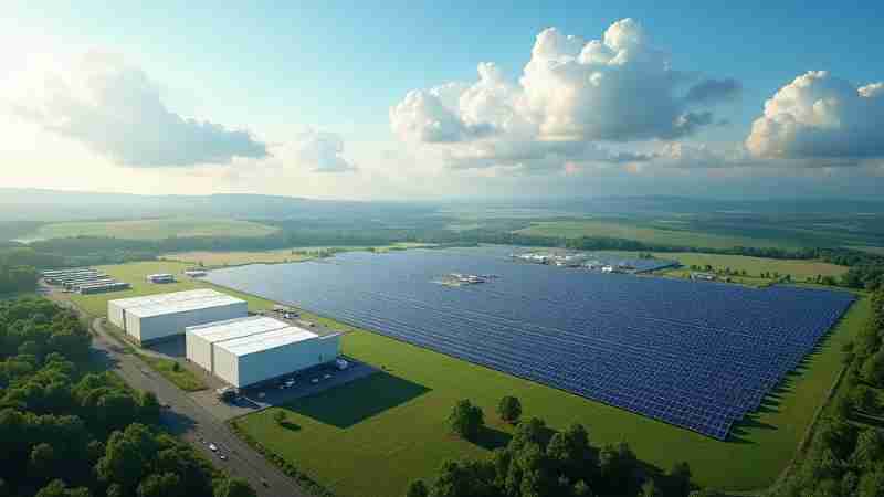 58 MWh Battery-Based Energy Storage System to be Installed in Germany's Largest Hybrid Solar Project, Concept art for illustrative purpose, tags: für - Monok